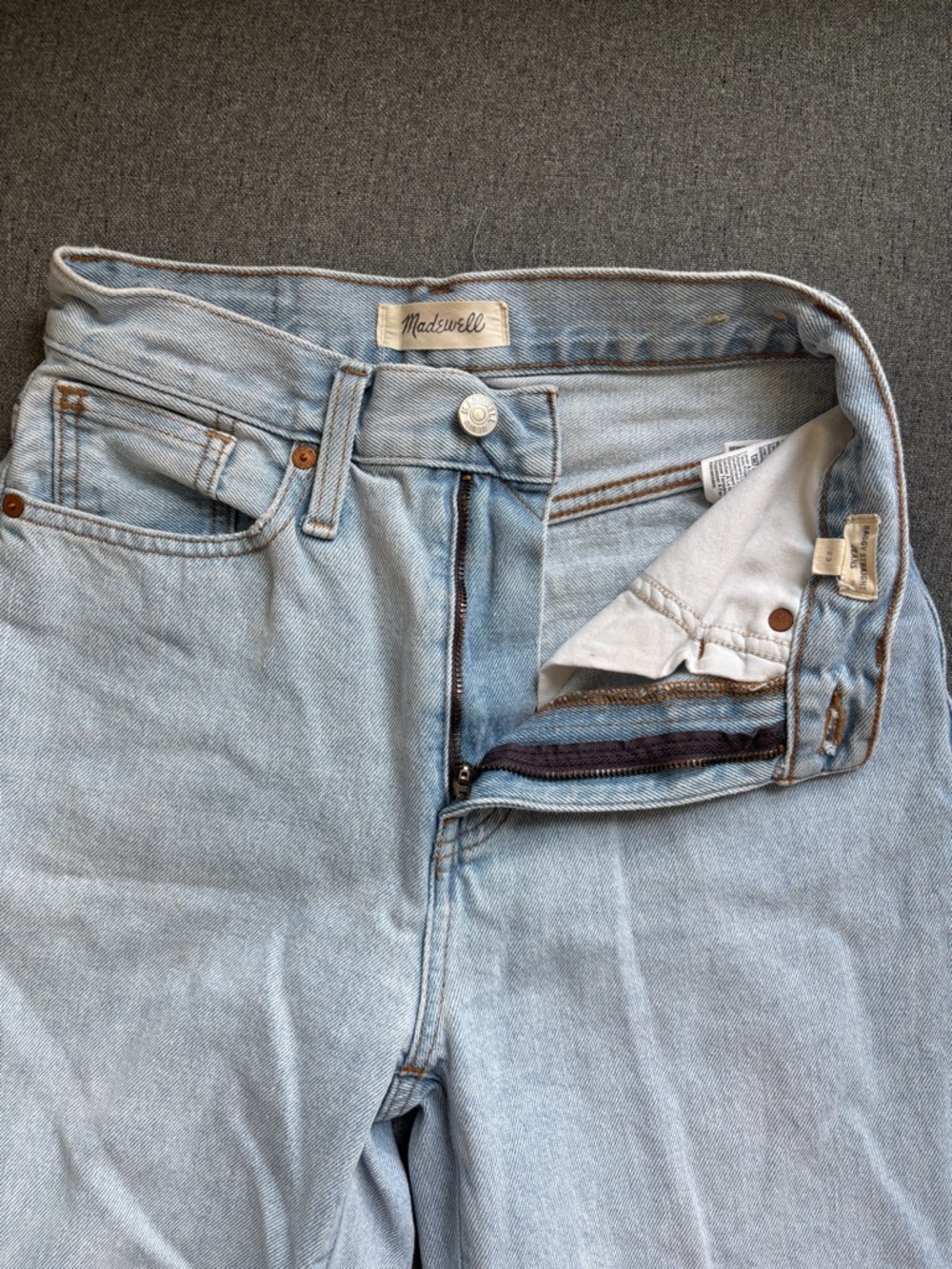 Madewell Berteau wash baggy straight jeans